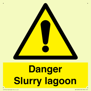 Danger Slurry lagoon